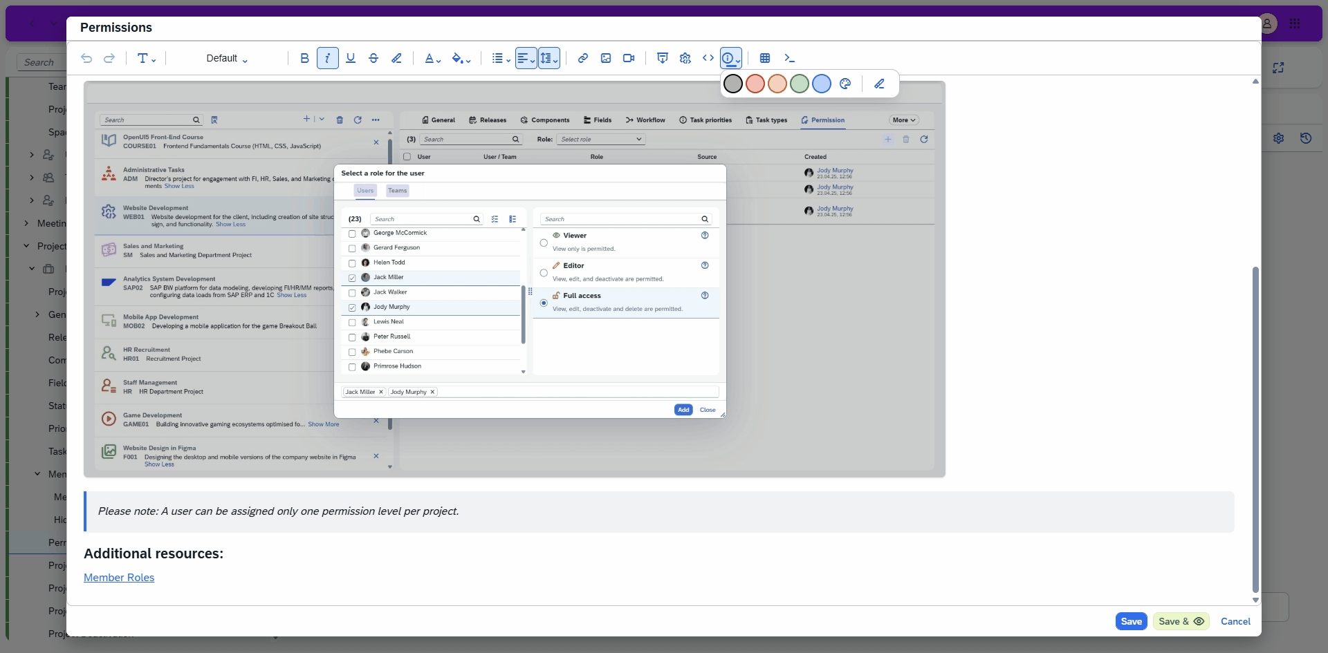 Text formatting Text formatting