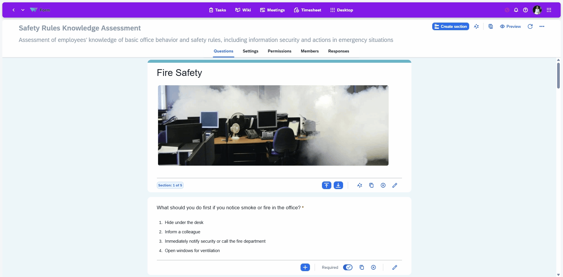 Form-Attachment-to-Objects Form linking to any system object such as tasks, projects, clients, suppliers, users or meetings, enabling centralized response tracking and full history analysis across stakeholders.